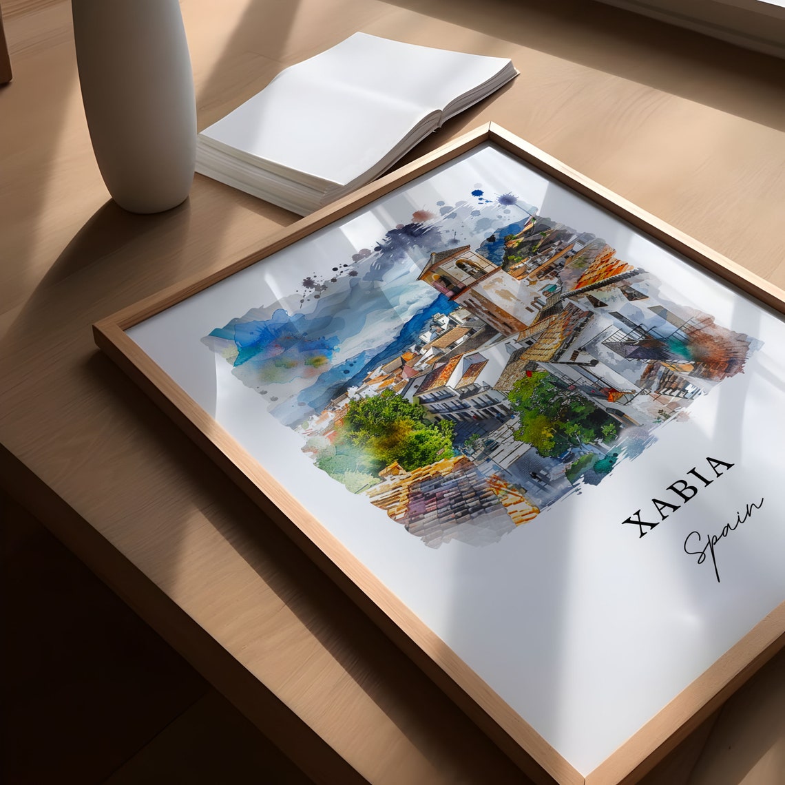 Xabia Spain Watercolor Travel Poster, Alicante - Image 6