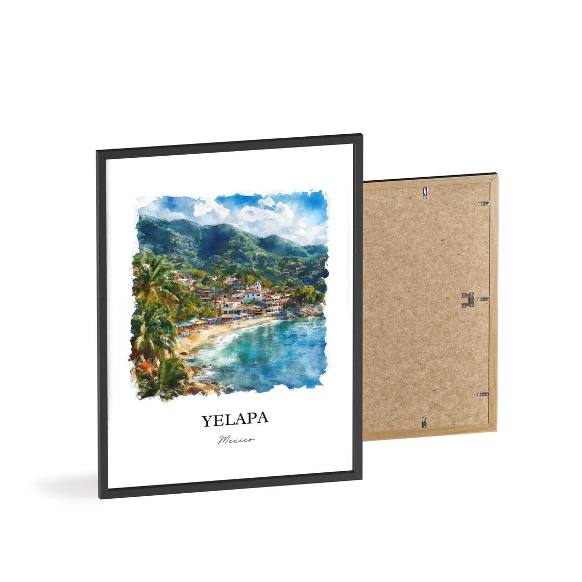 Yelapa Wall Art Mexico Print Watercolor Jalisco Gift Travel Poster Housewarming - Image 2