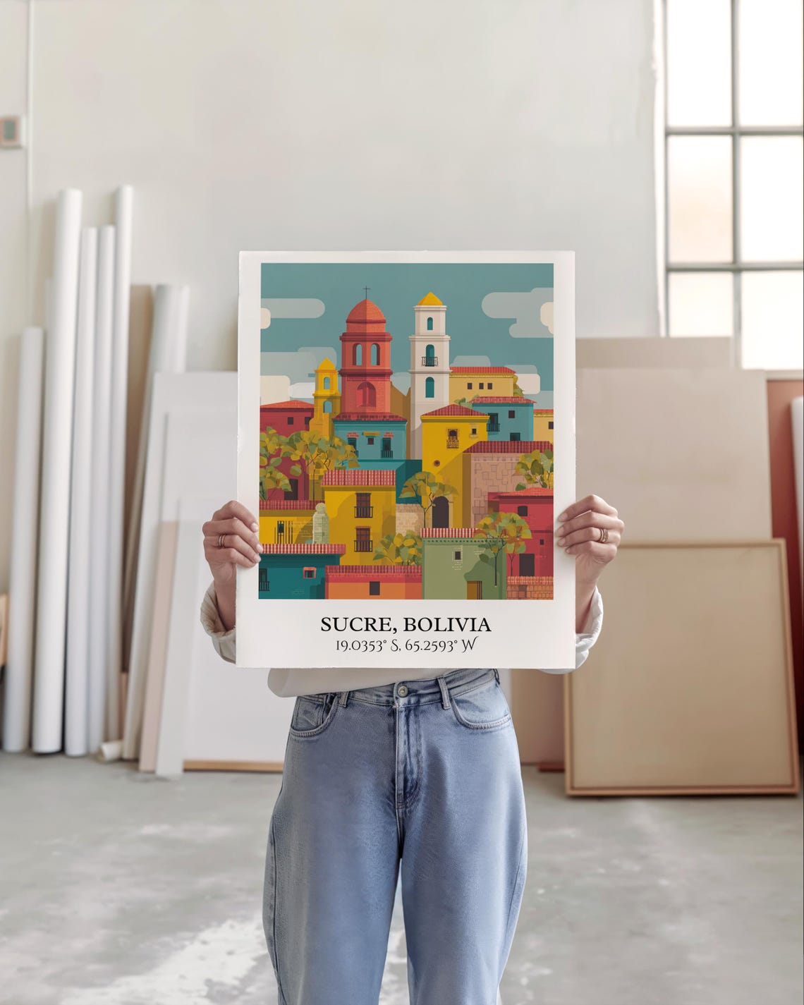 Sucre Bolivia Art Retro Travel Home Decor Gift Prints Housewarming - Image 4