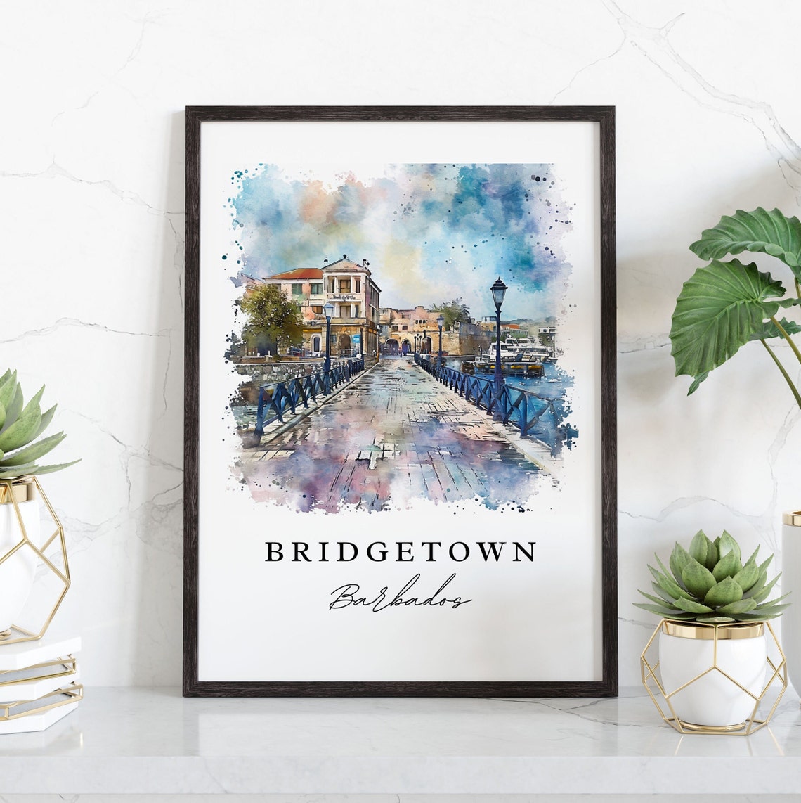 Bridgetown Barbados Caribbean Art Print - Image 3