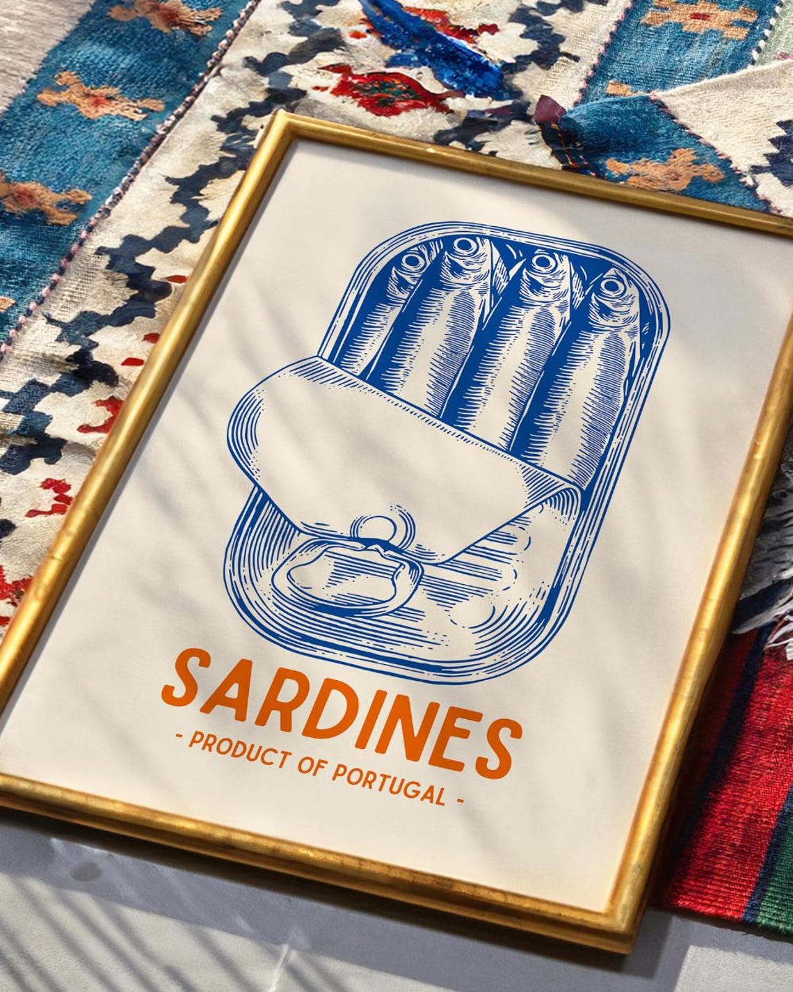 Sardines Print Product Of Portugal Poster Retro Wall Art Kitchen Decor Foodie Poster Tinned Fish Foodie Gifts Eclectic Cool Trendy Wall Art - Image 4