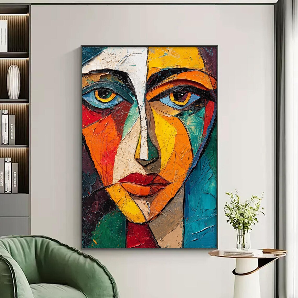 Custom Abstract Female Model Portrait Art Print - Image 4