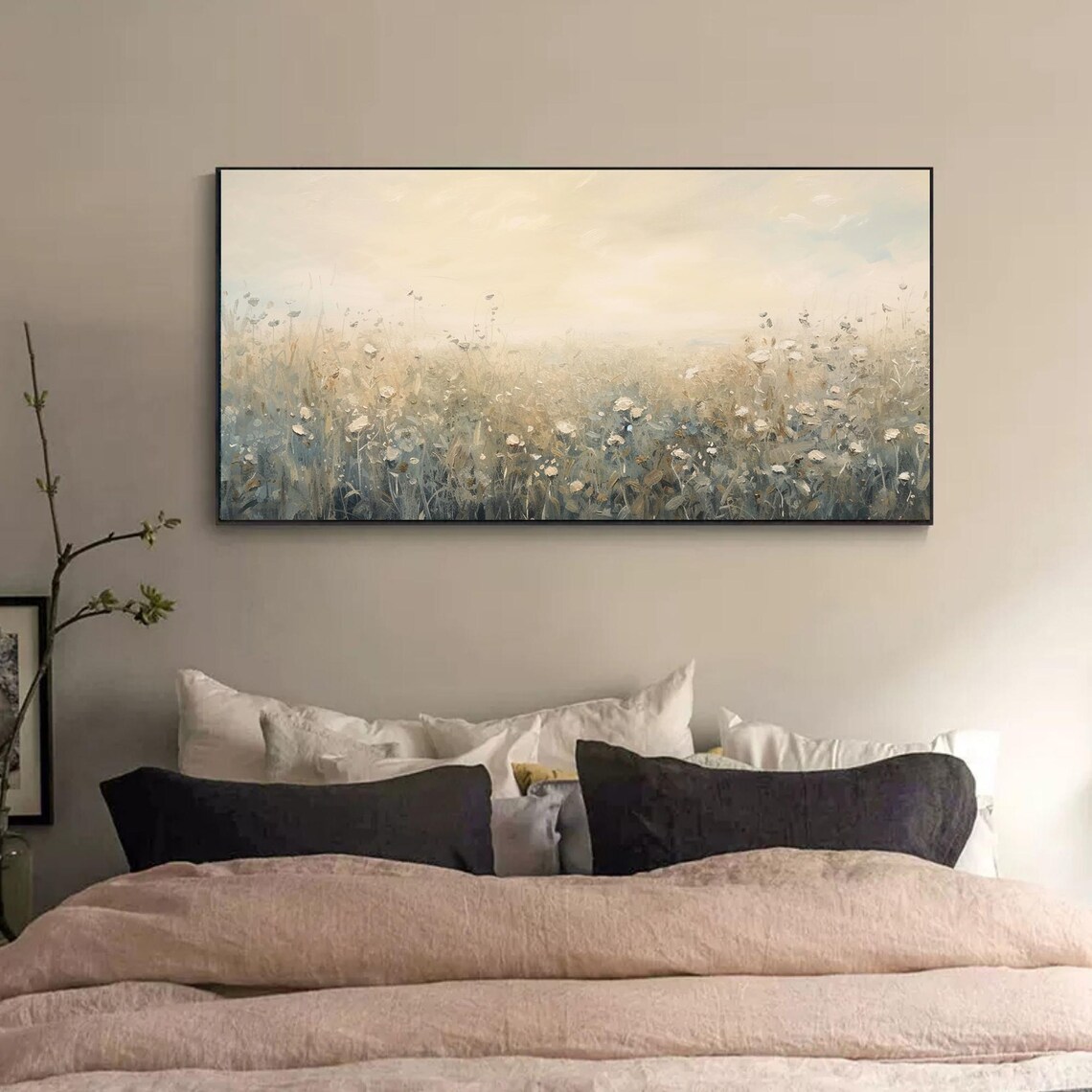 Custom Colorful Flower Art Print, Floral Living Room Decor - Image 2