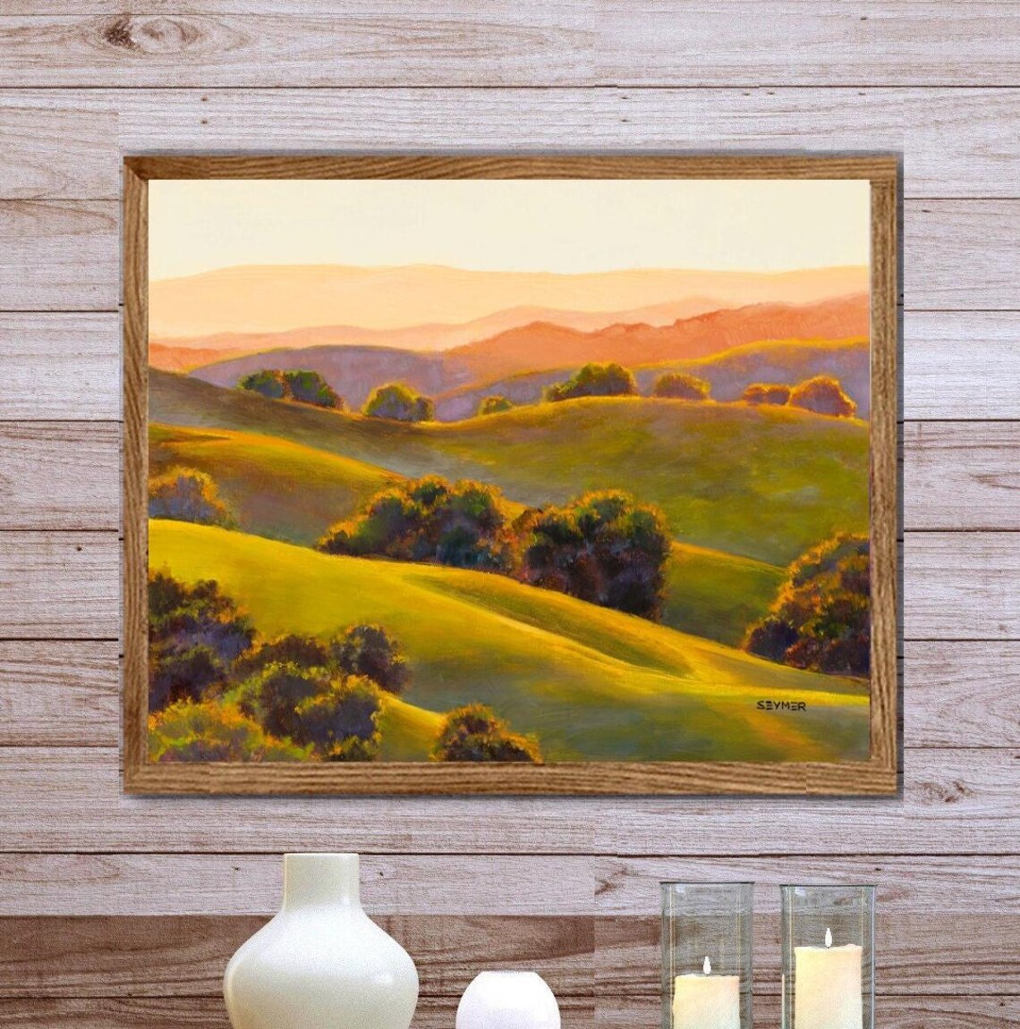 California Rolling Hills Landscape Art Print
