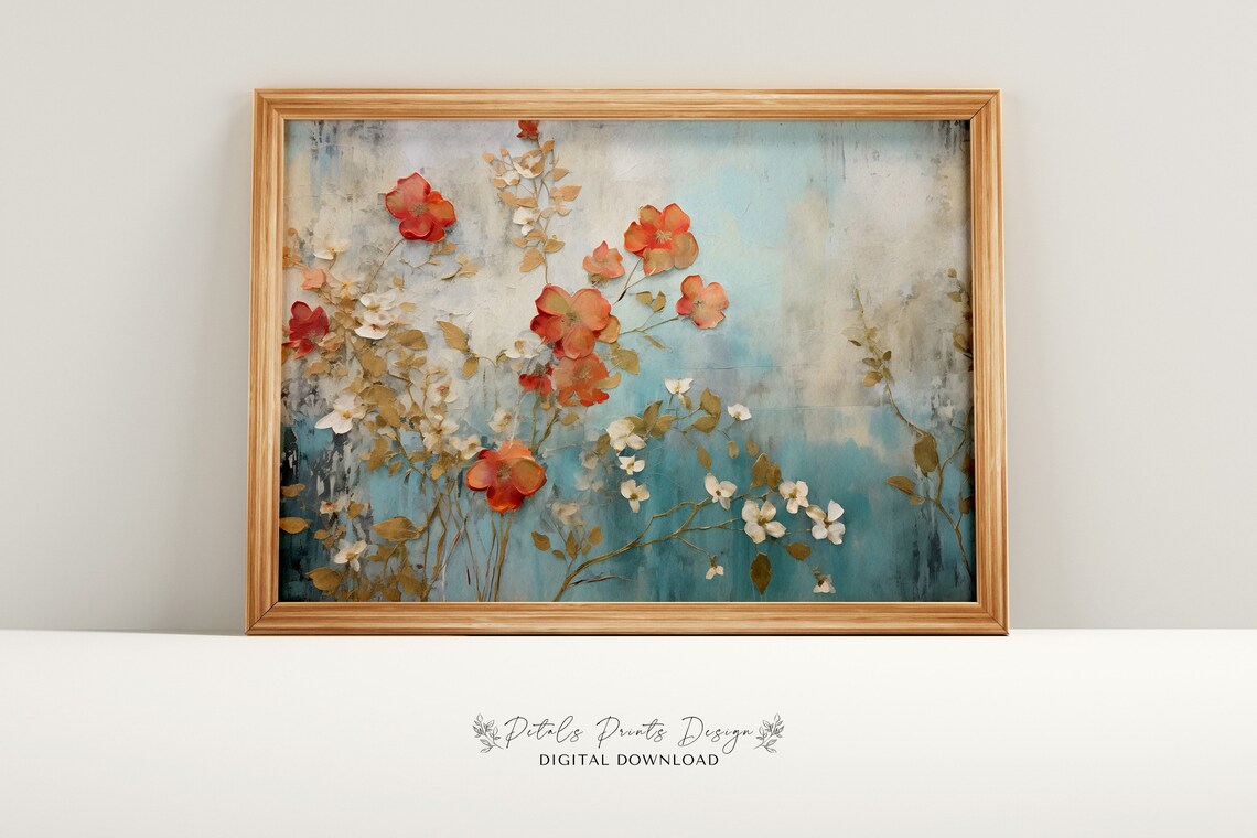 Spring Garden Vintage Oil Painting Art Print