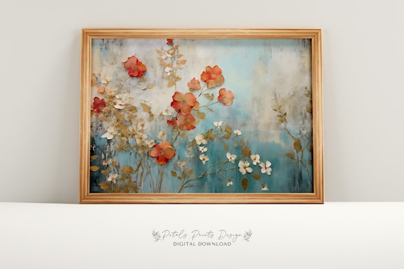 Spring Garden Vintage Oil Painting Art Print