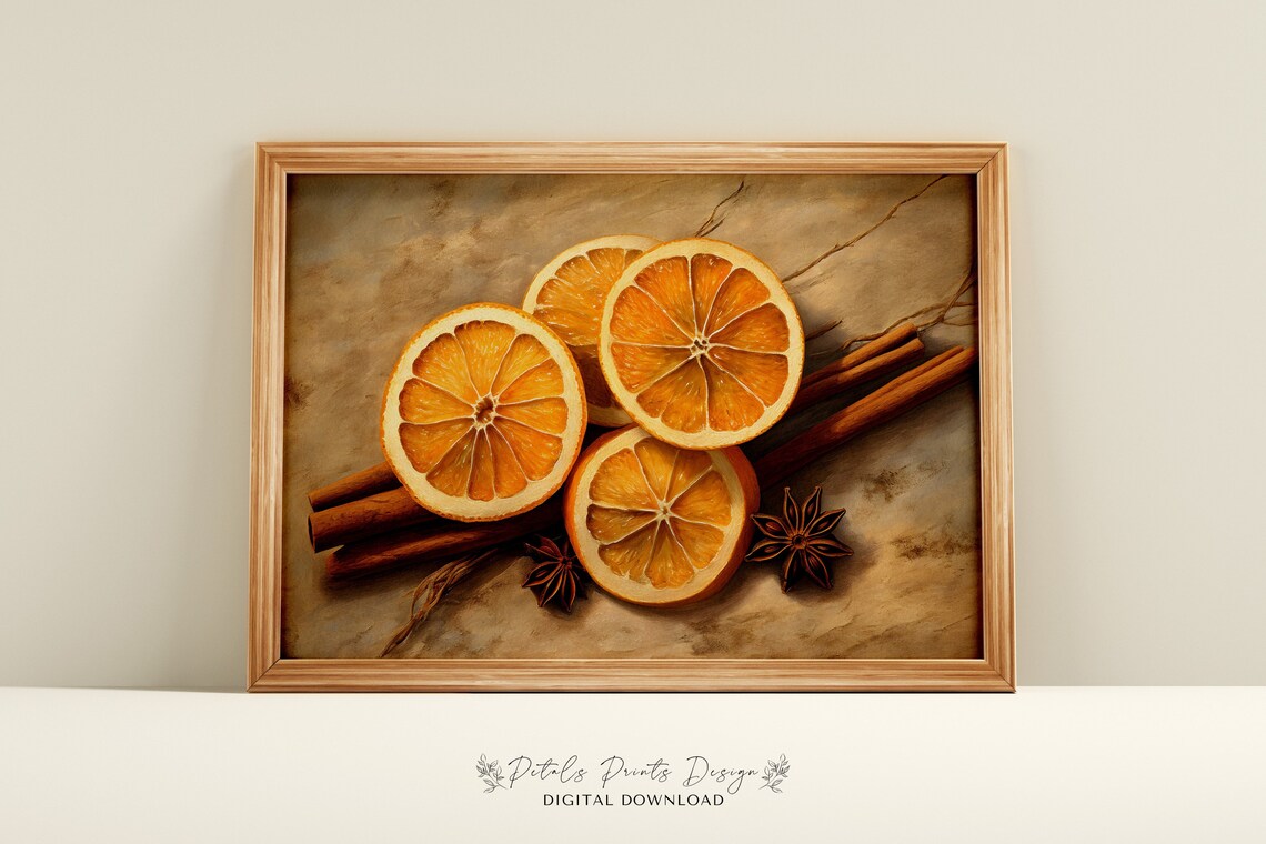 Christmas Wall Decor Rustic Xmas Art Print