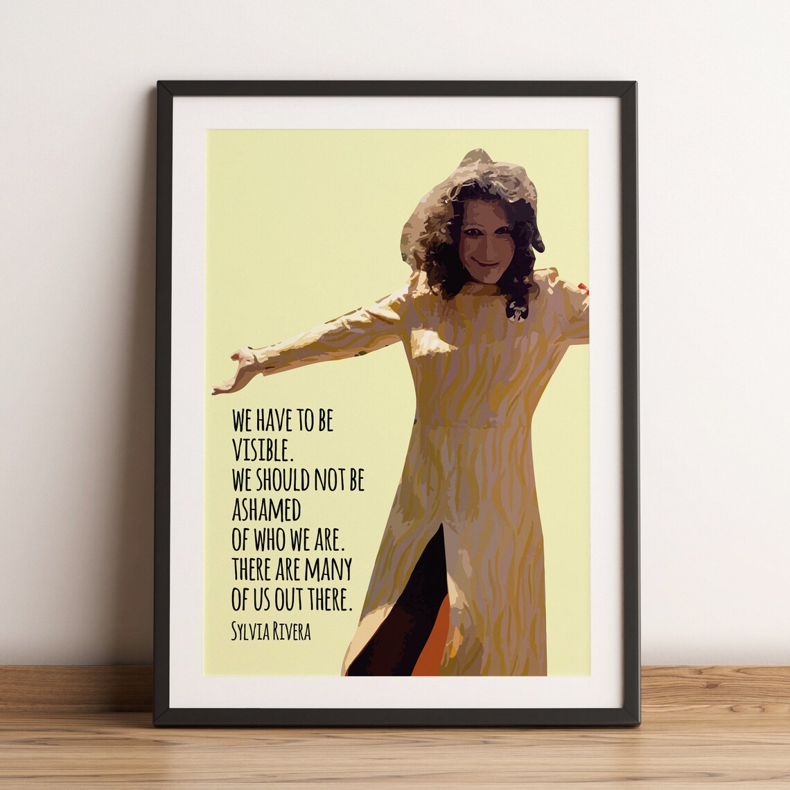 Sylvia Rivera Quote, LGBTQ Rights Poster Print - Image 3