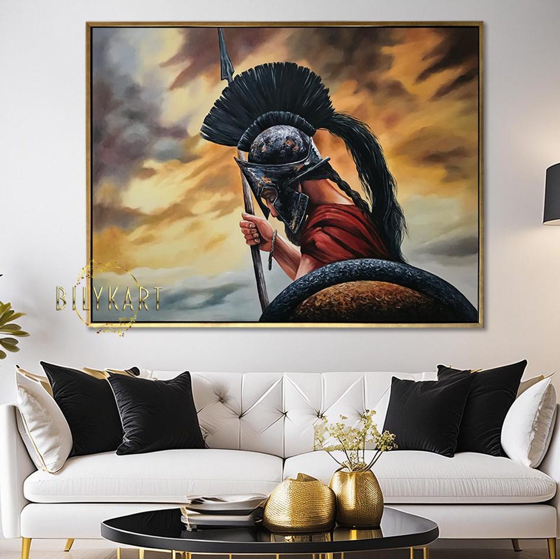 Roman Soldier Painting On Legionary Roman Soldier Art Ancient Roman Empire Paintings Rome Warrior Oil Painting Original Artwork - Image 3