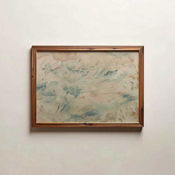 Abstract Oil Painting Pastel Colors Contemporary Design Digital Download