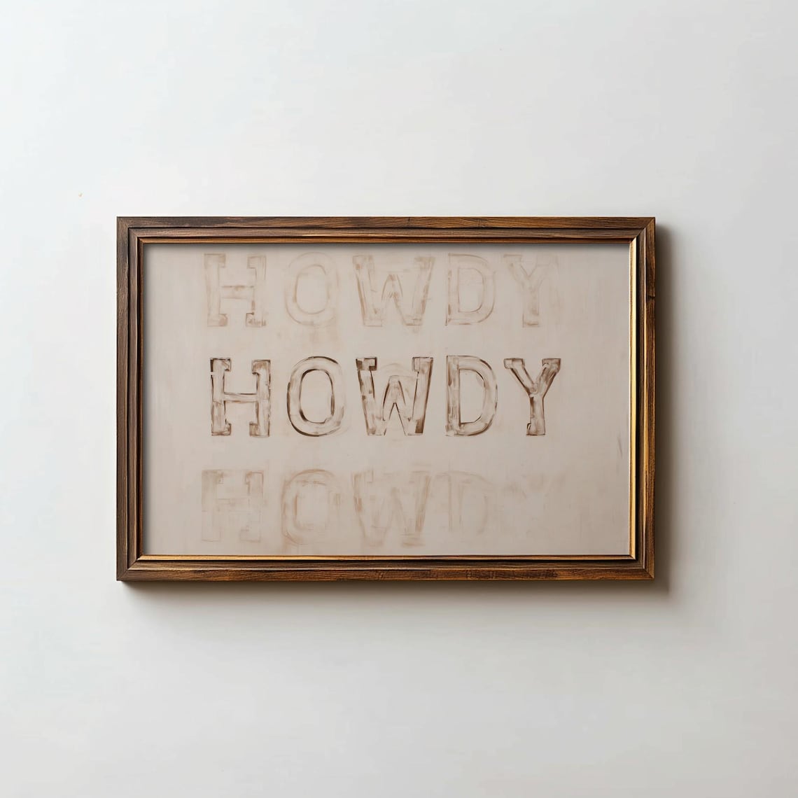 Howdy Western Wall Art, Southwestern Country Poster