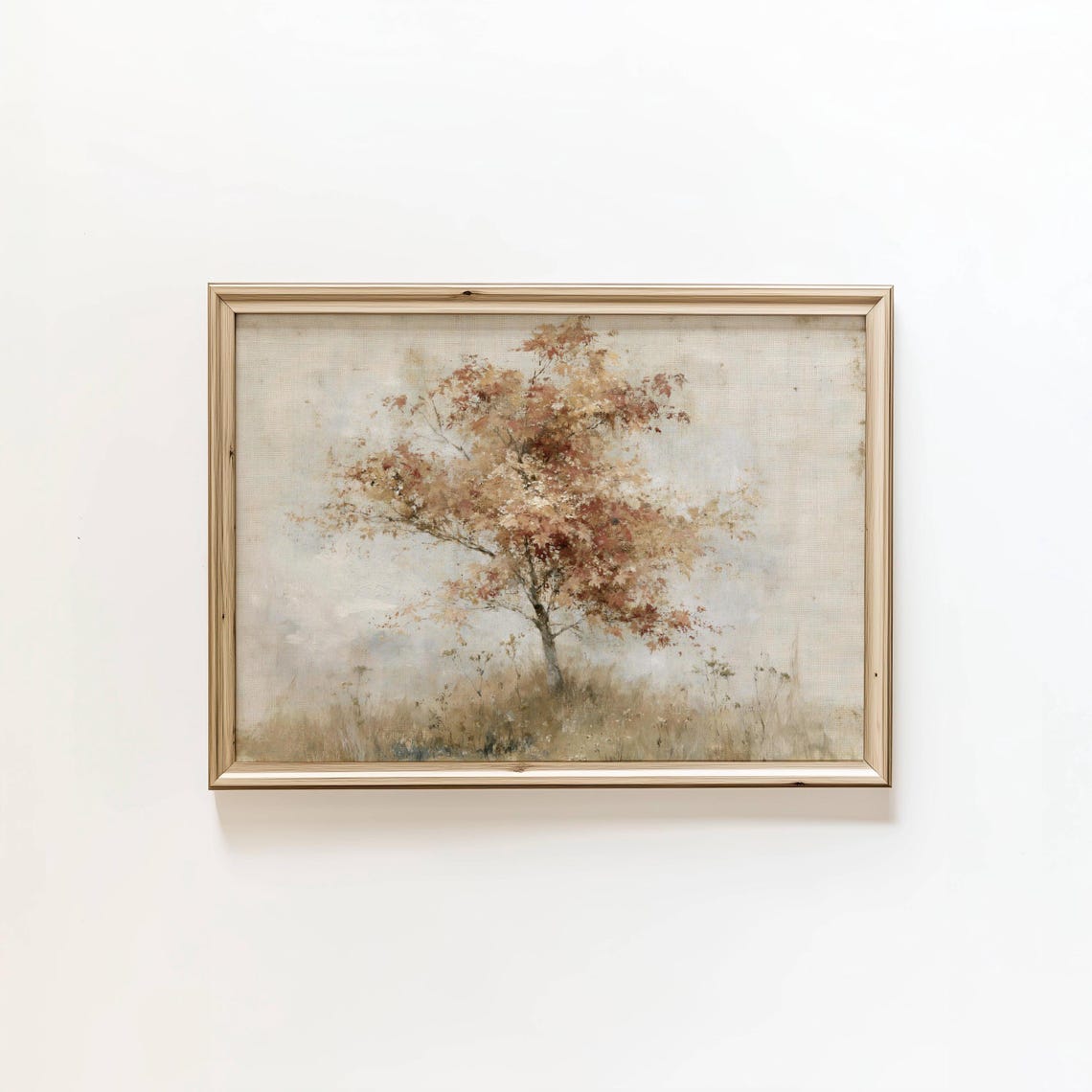 Maple Tree Print Fall Art Cottagecore Autumn Wall Digital Download