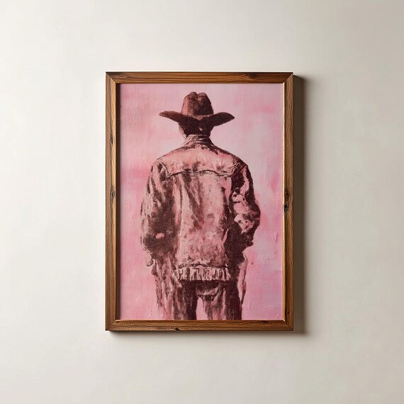 Modern Cowboy Western Style Art Print