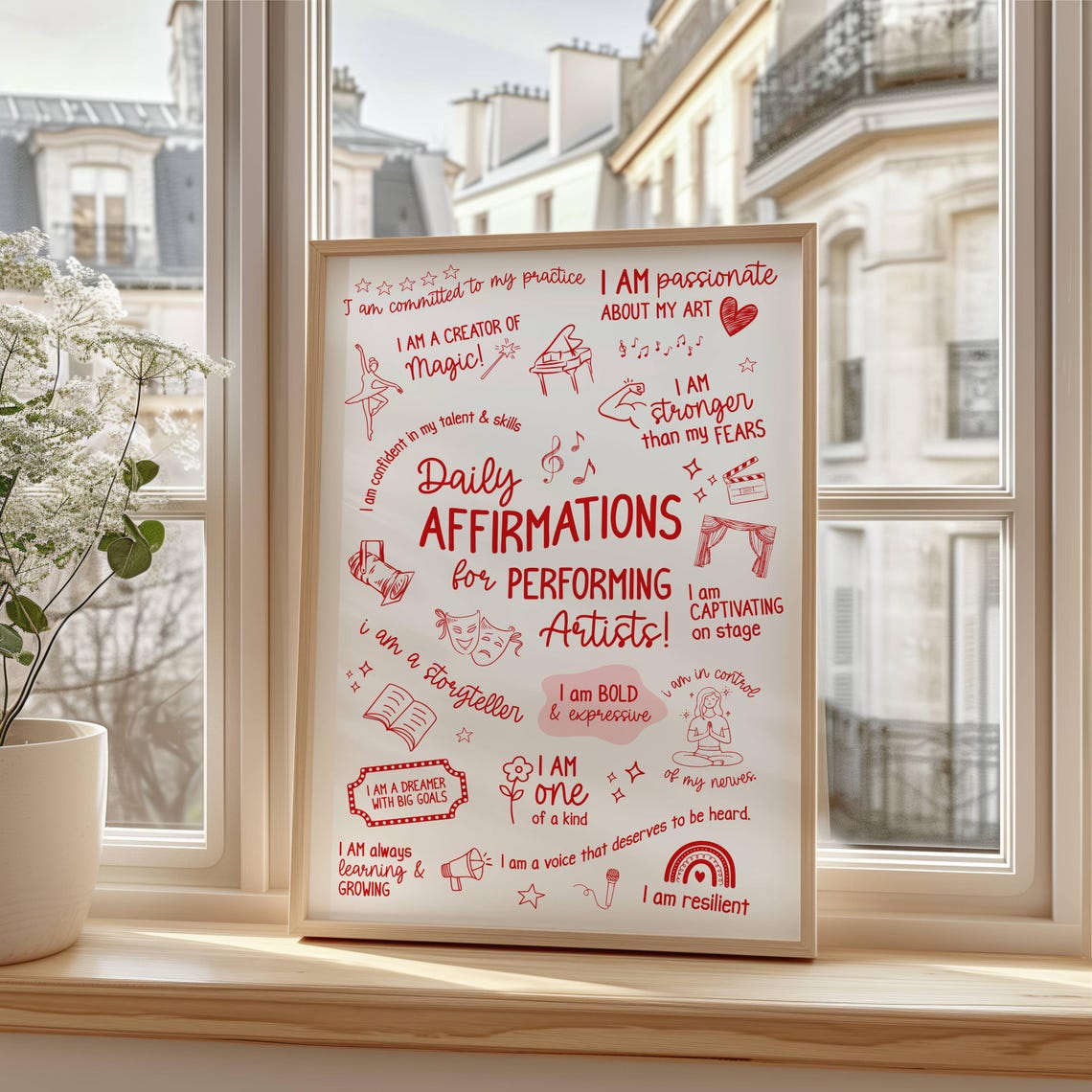 Performing Arts Daily Affirmations Poster, Drama Classroom Decor - Image 4