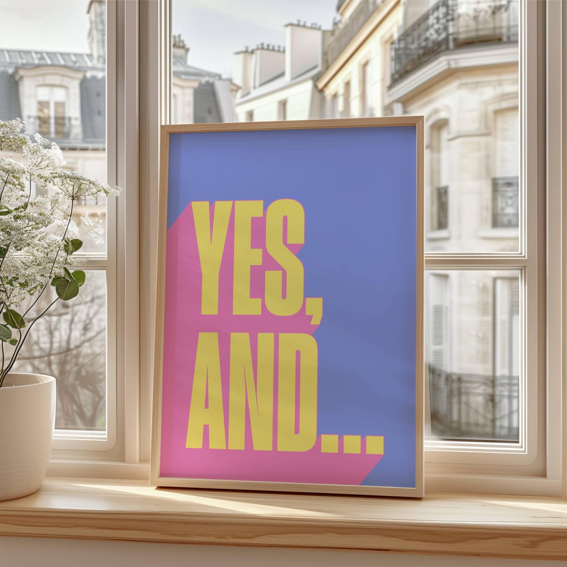 Yes And Improv Rule Quote Colorful Pop Art Theatre Poster Decor Gift - Image 2