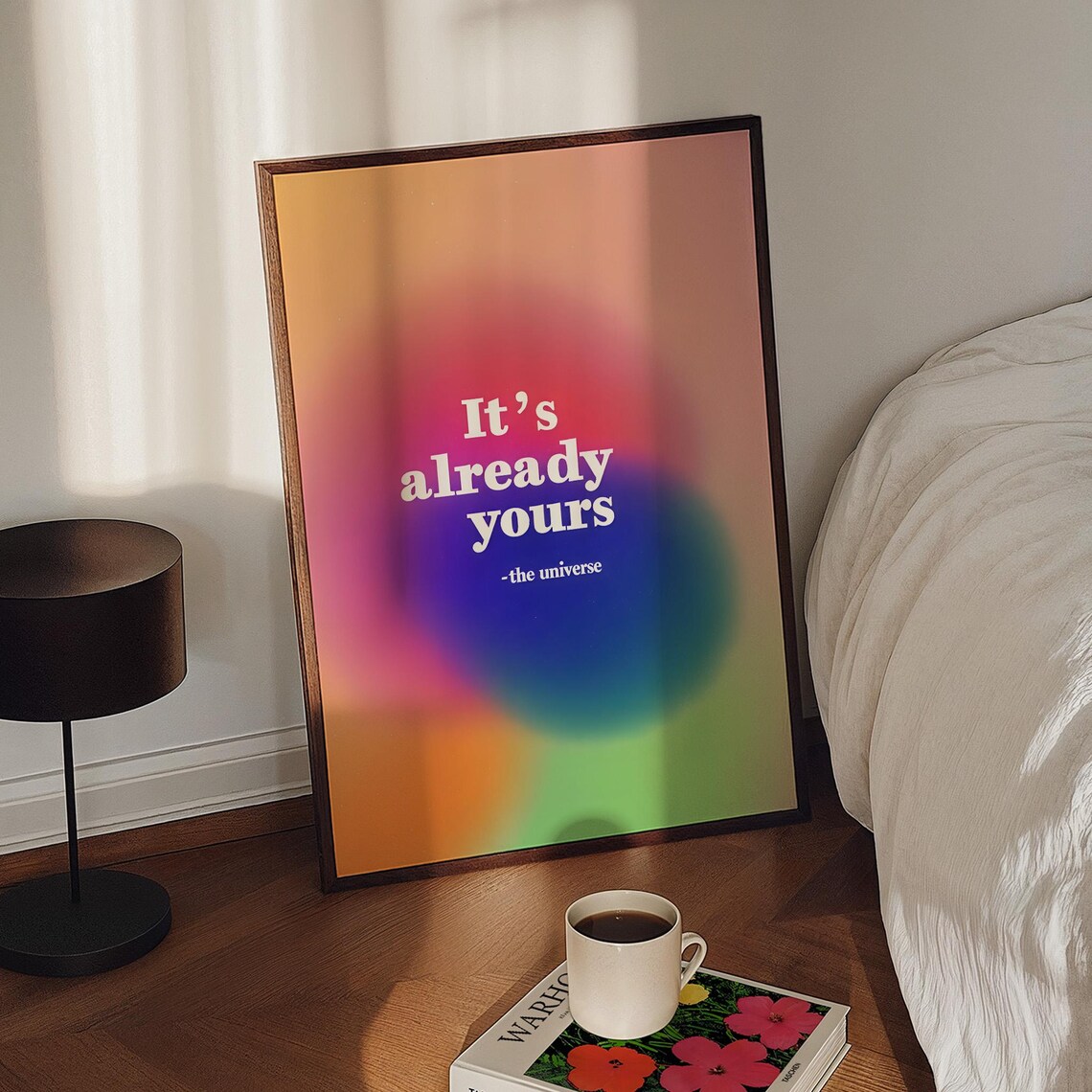 Its Already Yours Manifest Poster, Retro Quote Print