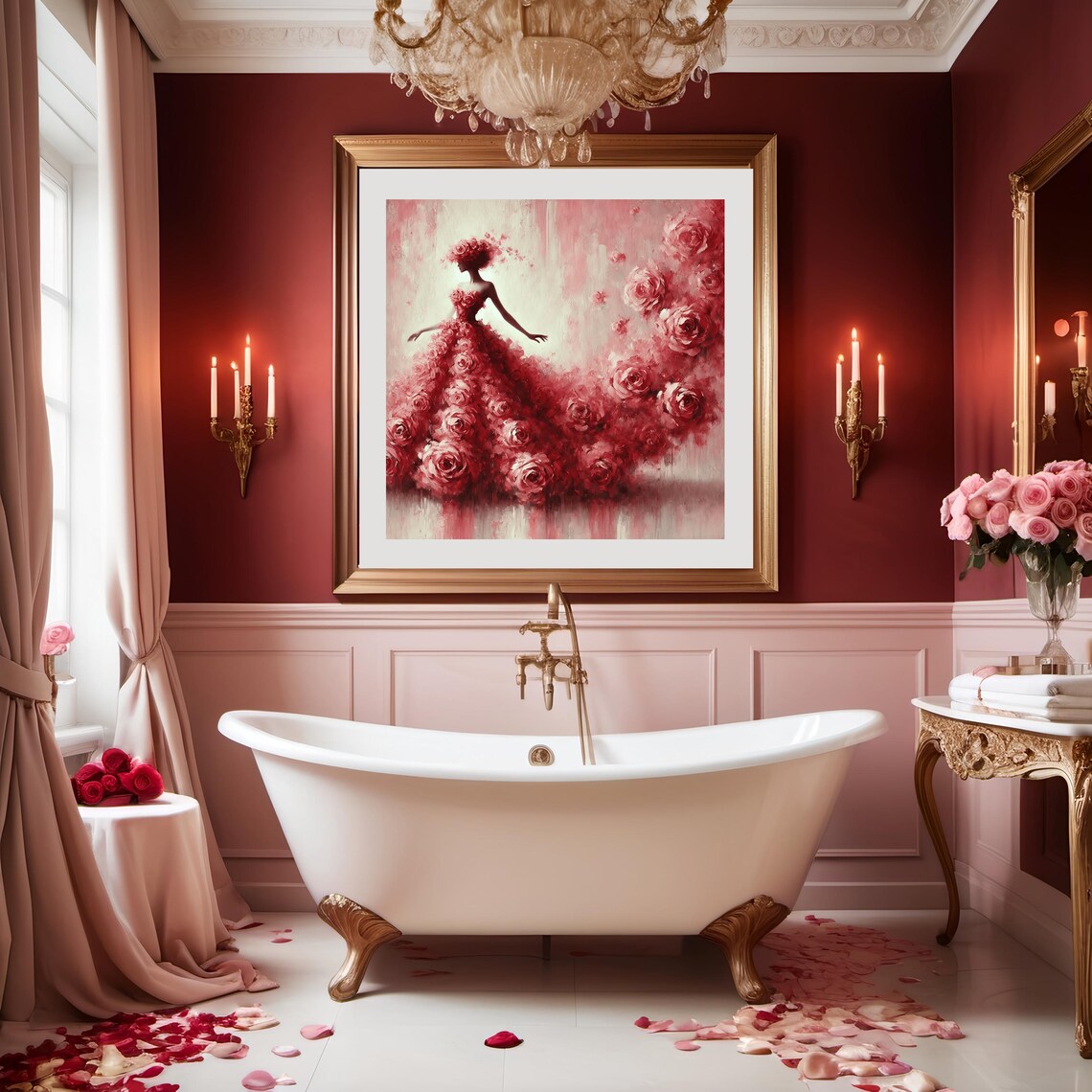 Impressionist Painting, Romantic Valentine Art Print - Image 2