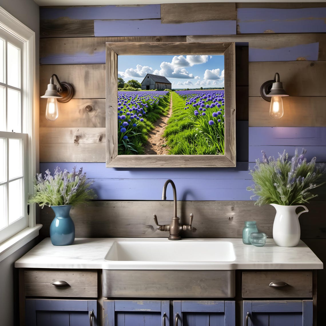 Chive Fields Art Print, Farmhouse Wall Decor - Image 2