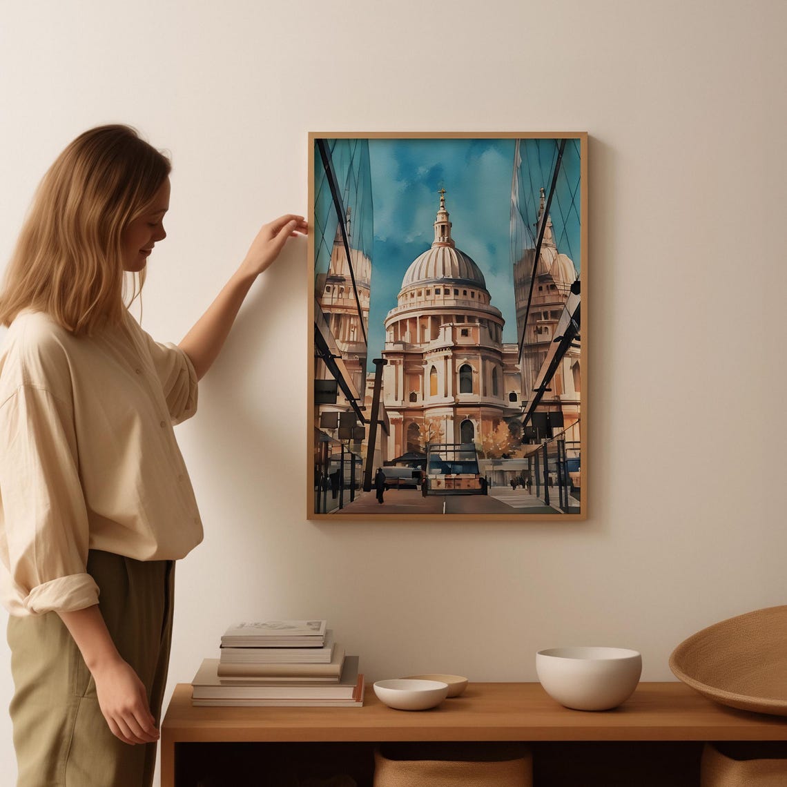 London Watercolor Painting London Art Print London Wall Art Travel Poster Travel Gift Art Print Unique Home Decor - Image 3