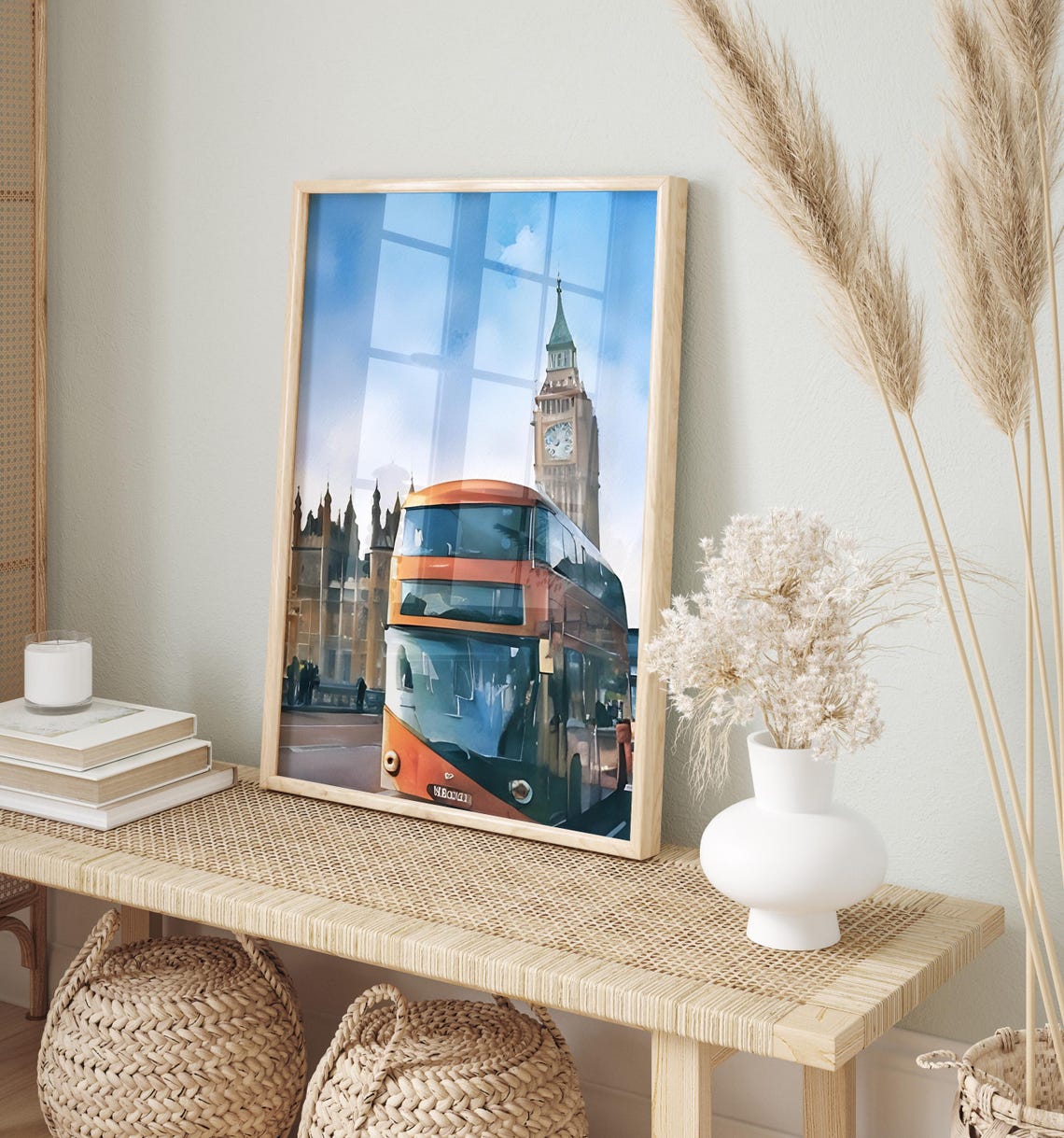 London Print London Watercolor Decor London Wall Art Travel Gift Unique Home Decor Travel Poster Print London Travel - Image 2