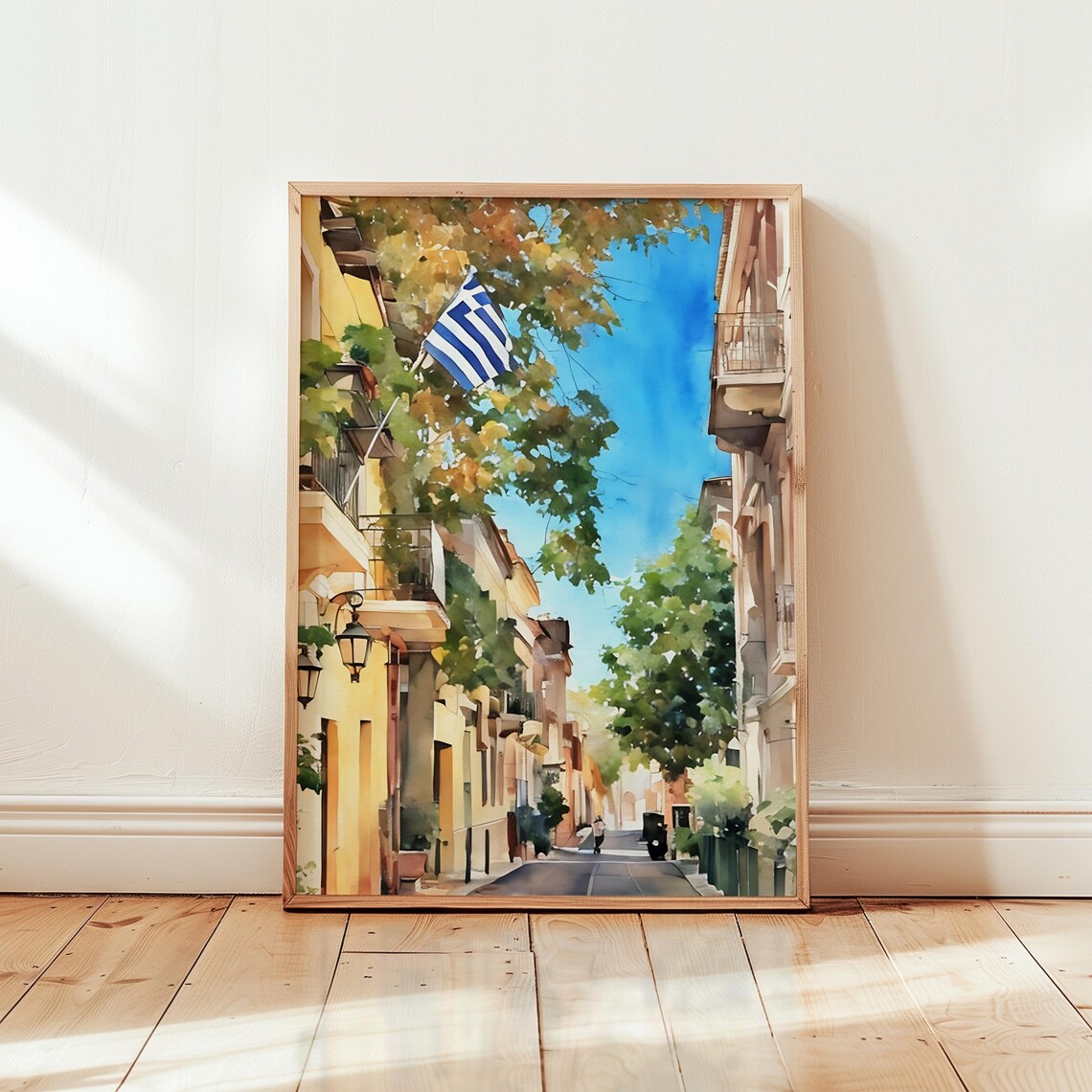 Athens Watercolor Painting Athens Art Print Athens Wall Art Travel Poster Travel Gift Art Print Unique Home Decor