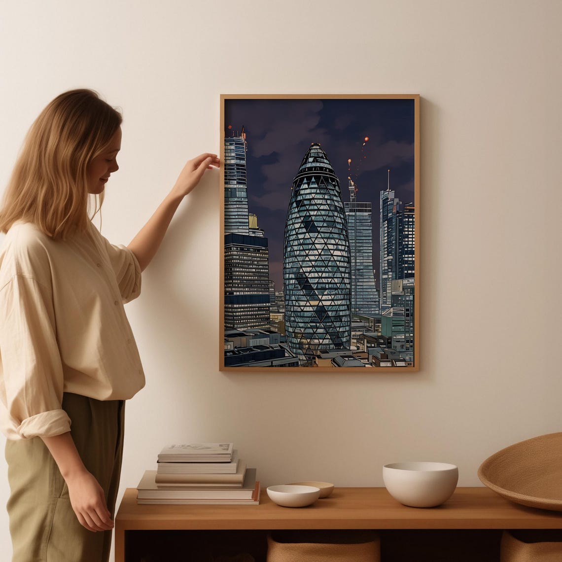 London Watercolor Art London Wall Art London Painting London Artwork Travel Poster Print London Art Print London Home Decor - Image 3