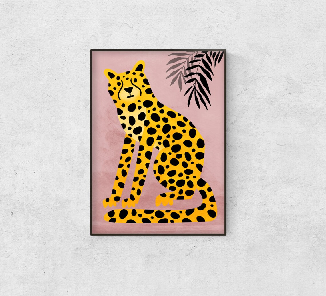 Cheetah Wild Animal Art Print, Wildlife Study - Image 4