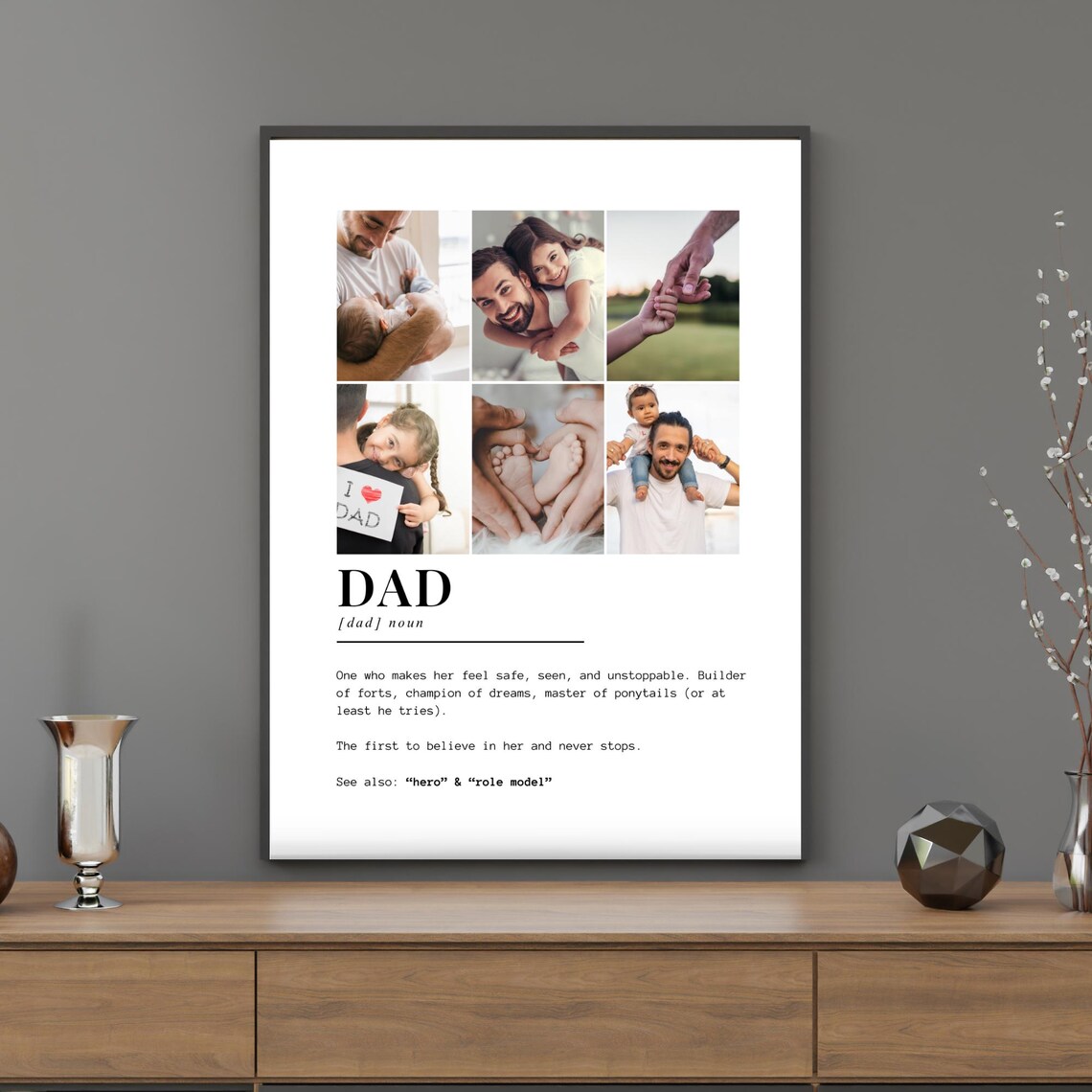 Custom Dad Definition Photo Collage Gift - Image 3