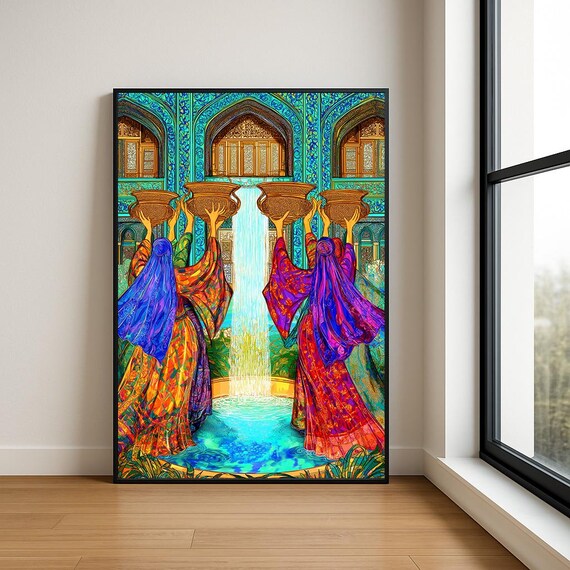 Palestine Art Print Palestinian Wall Collection Middle Eastern Decor Abstract Traditional Designs