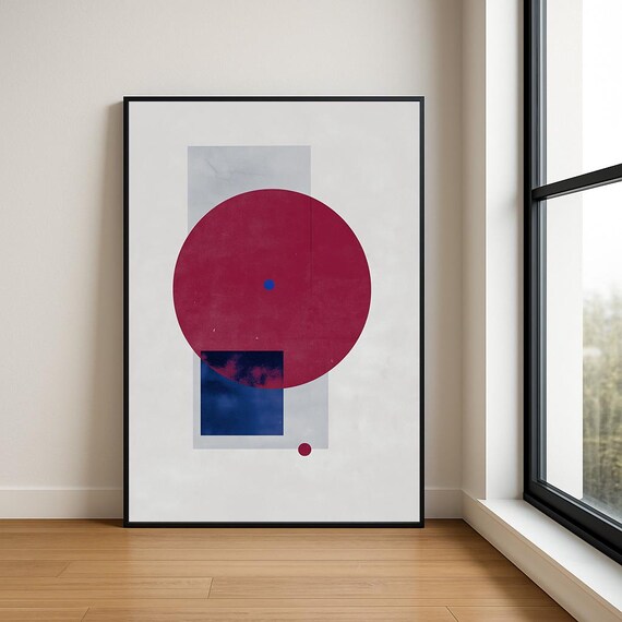 High Resolution Abstract Geometric Wall Art