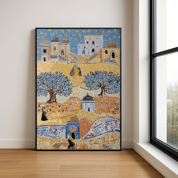 Palestine Art Print Palestinian Wall Collection Middle Eastern Decor Abstract Traditional Designs