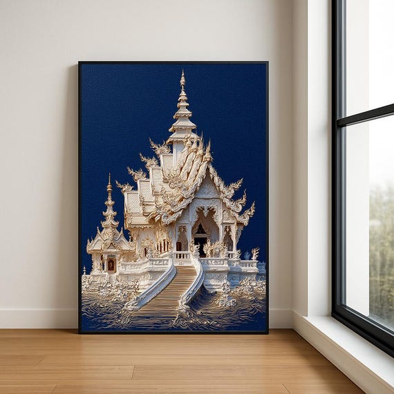 High Resolution Landmark Oil Painting
