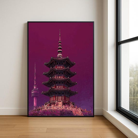 High Resolution Landmark Oil Painting