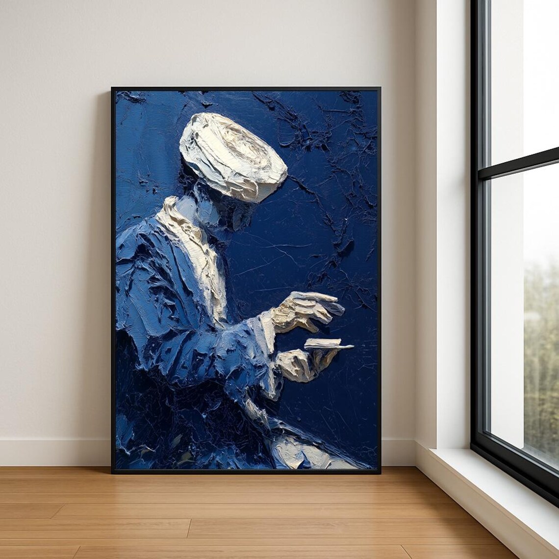 Magician Wall Art Print Abstract Wizard In Mystic Fantasy Painting