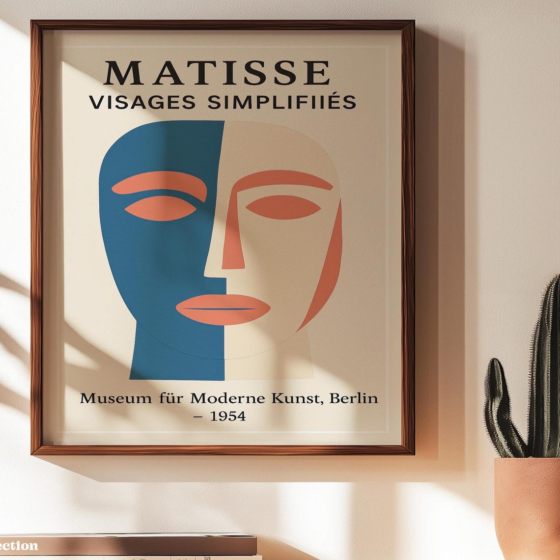 Matisse Face Print Visages Simplifis Poster Abstract Modern Art Henri Inspired Portrait