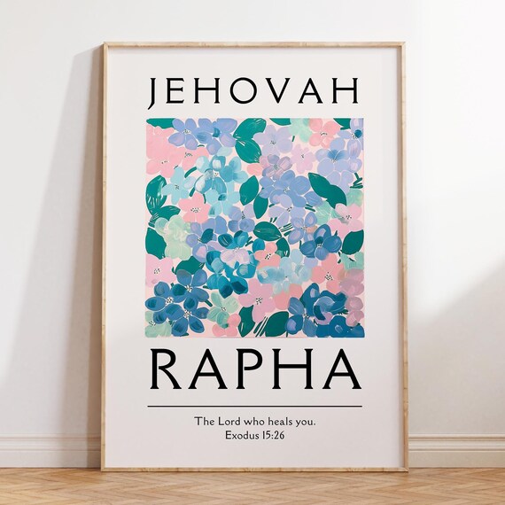 Name Of God Christian Wall Art Flower Market Wall Art Bible Verse Wall Art Trendy Apartment Decor Cute Housewarming Gift
