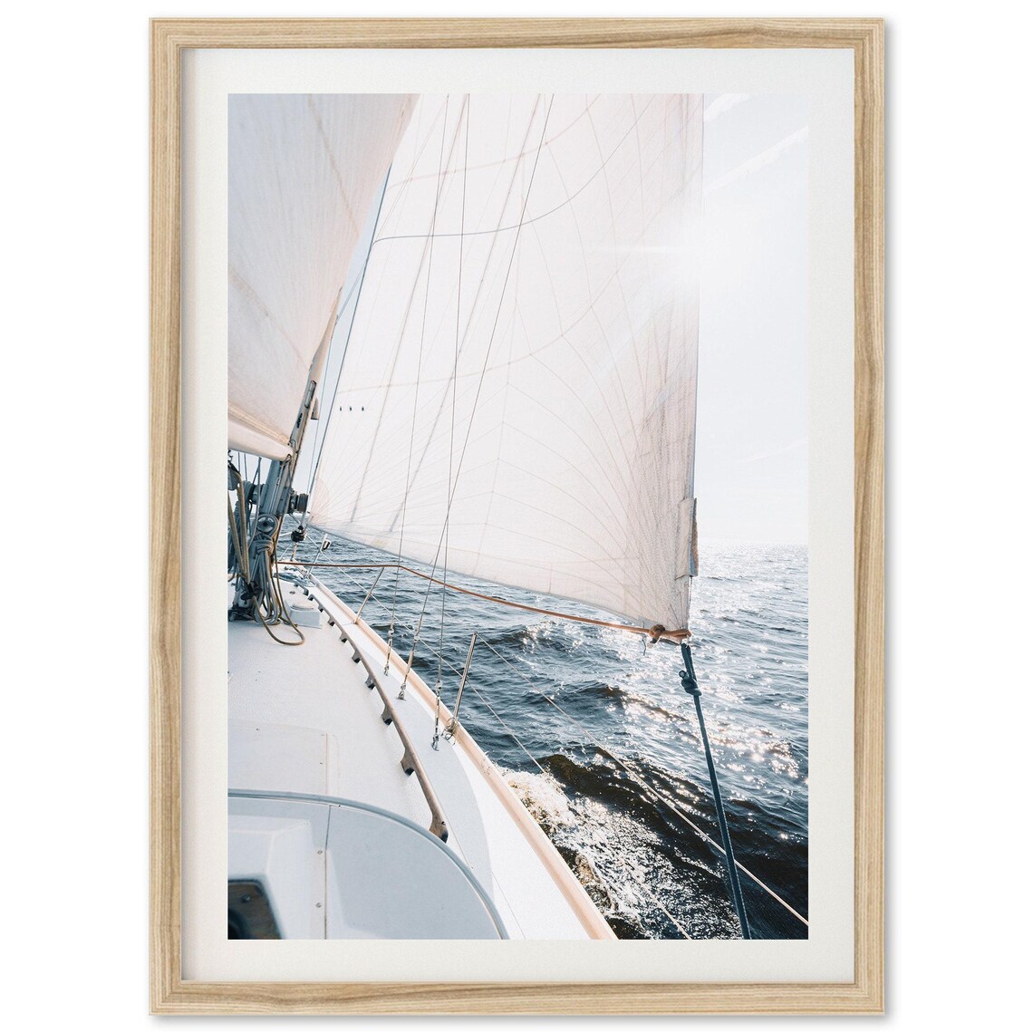 Sailboat Fine Art Print, Coastal Nautical Decor