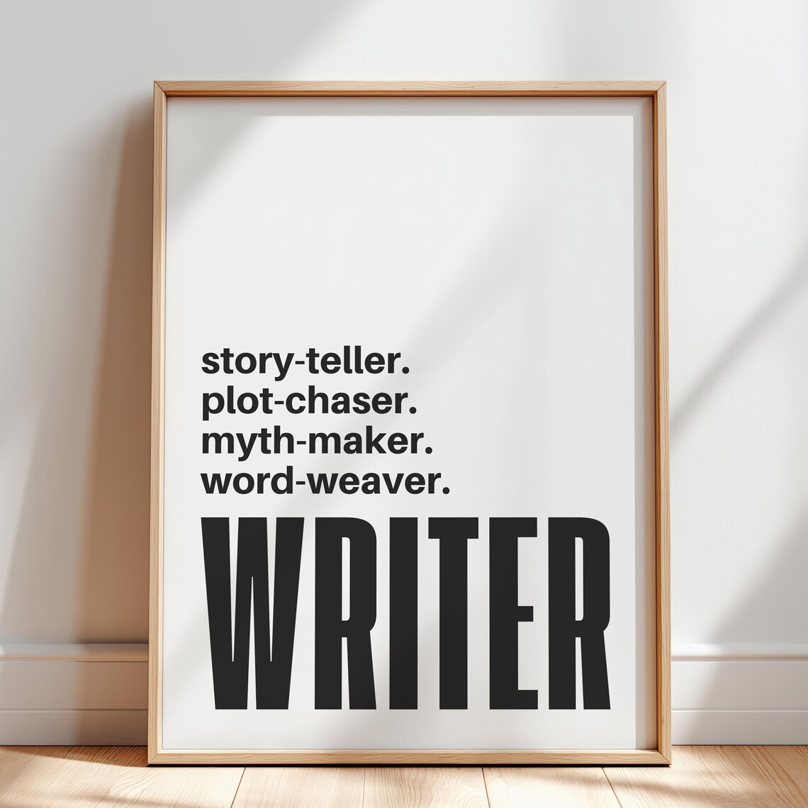 Writer Manifesto Art Print, Storyteller Studio Decor