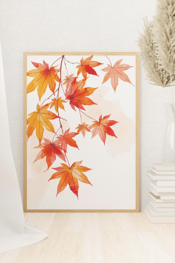 Minimalist Botanical Wall Art Modern Poster Scandinavian Home Decor