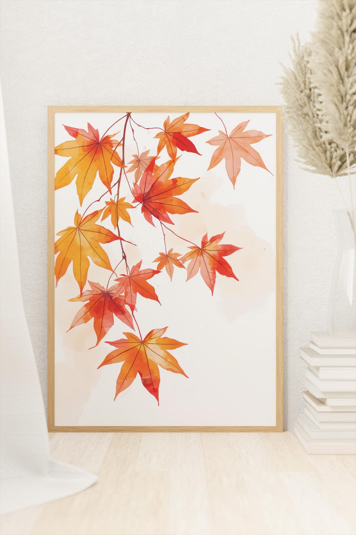 Minimalist Botanical Wall Art Modern Poster Scandinavian Home Decor