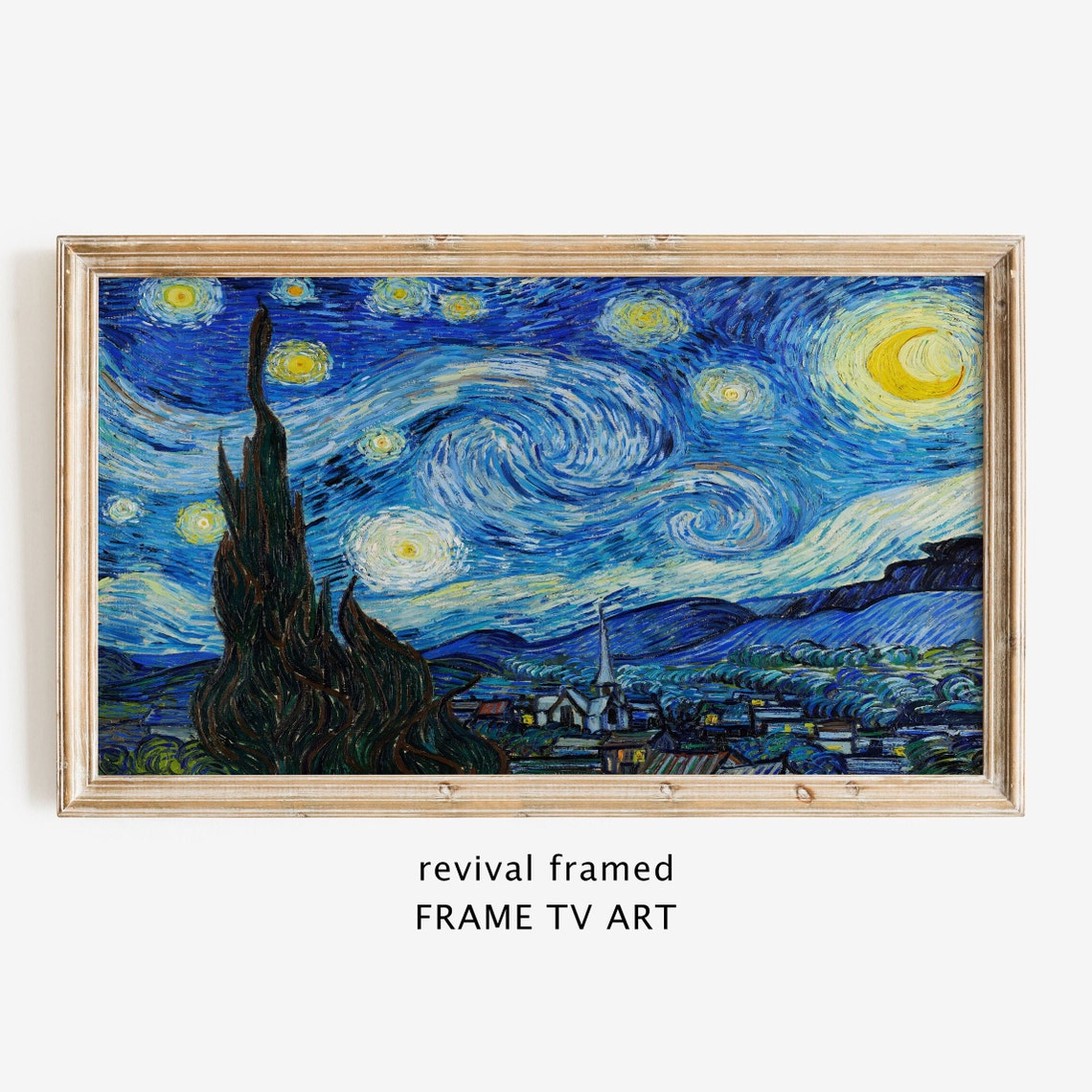 The Starry Night by Vincent Van Gogh Iconic Swirling Night Sky Poster - Image 4
