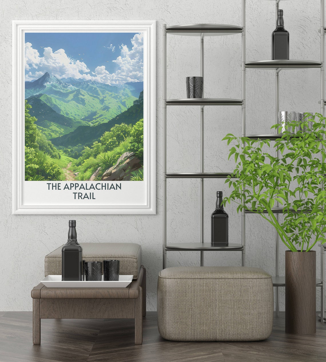 The Appalachian Trail Green Mountain Panorama And Winding Path Poster - Image 2