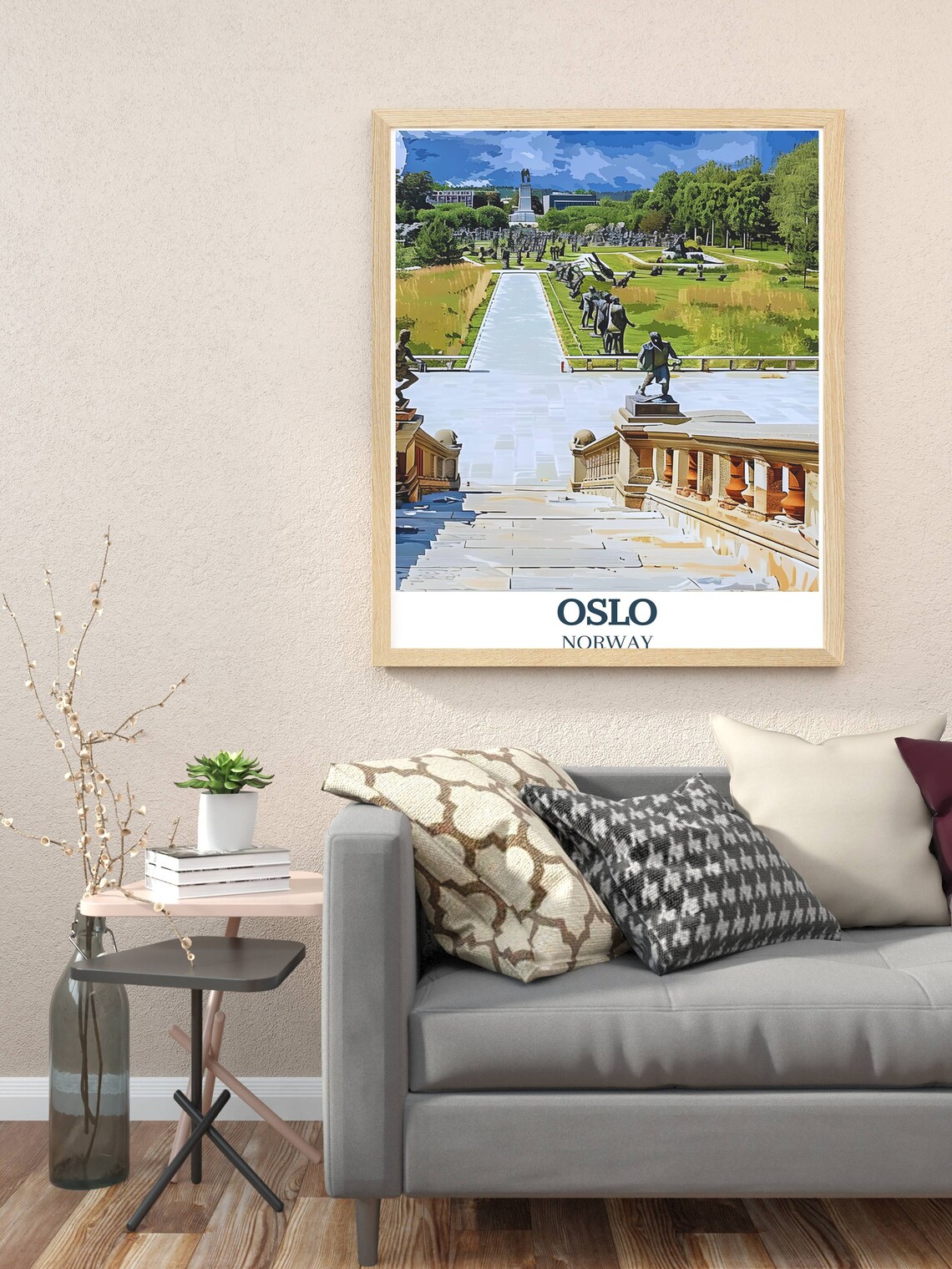 Oslo Vigeland Sculpture Park Statues Monolith Garden Norway Poster - Image 3