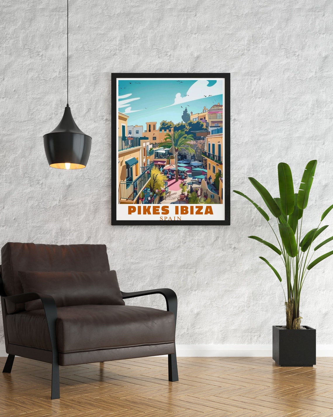 Pikes Ibiza Nightclub Print Outdoor Area Decor With Iconic Art Pikes Ibiza Poster For Your Outdoor Space Ibiza Travel Poster - Image 3