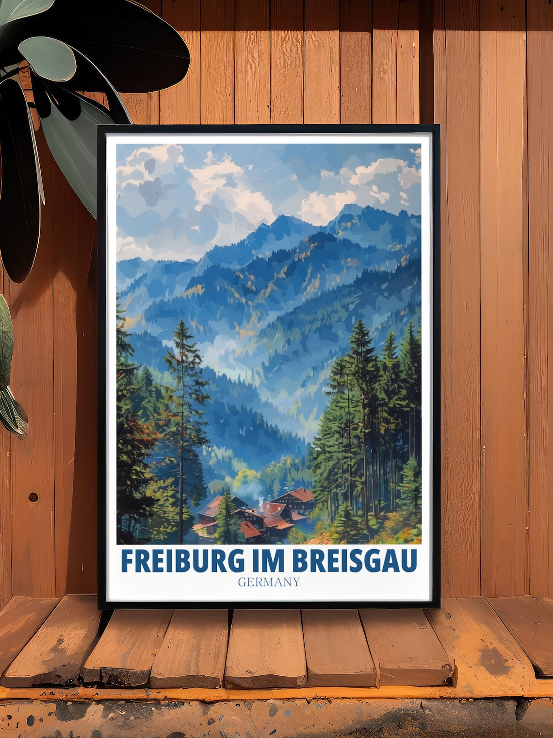 Freiburg Im Breisgau Black Forest Travel Poster - Image 2