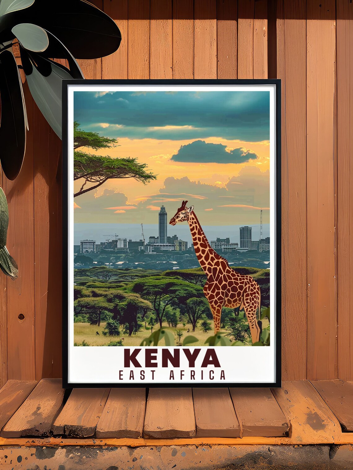 Nairobi National Park Kenya Travel Poster - Image 2