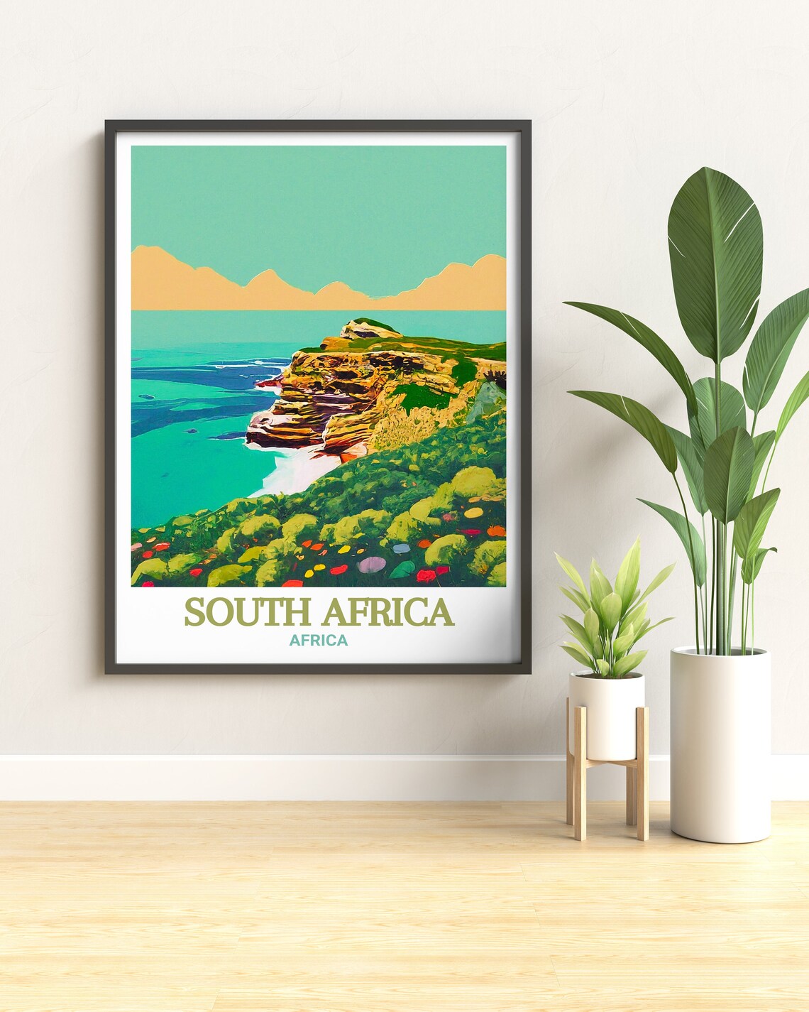 South Africa Cape of Good Hope Dramatic Coastal Cliffs Travel Poster - Image 3