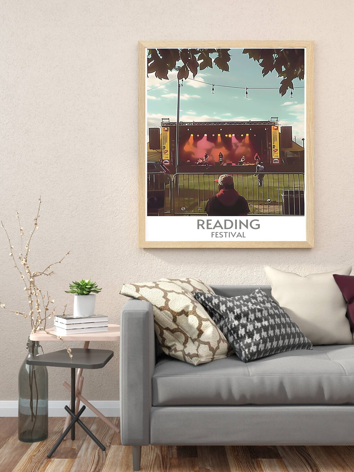 Reading Festival Main Stage Performance Band Under Lights Poster - Image 3