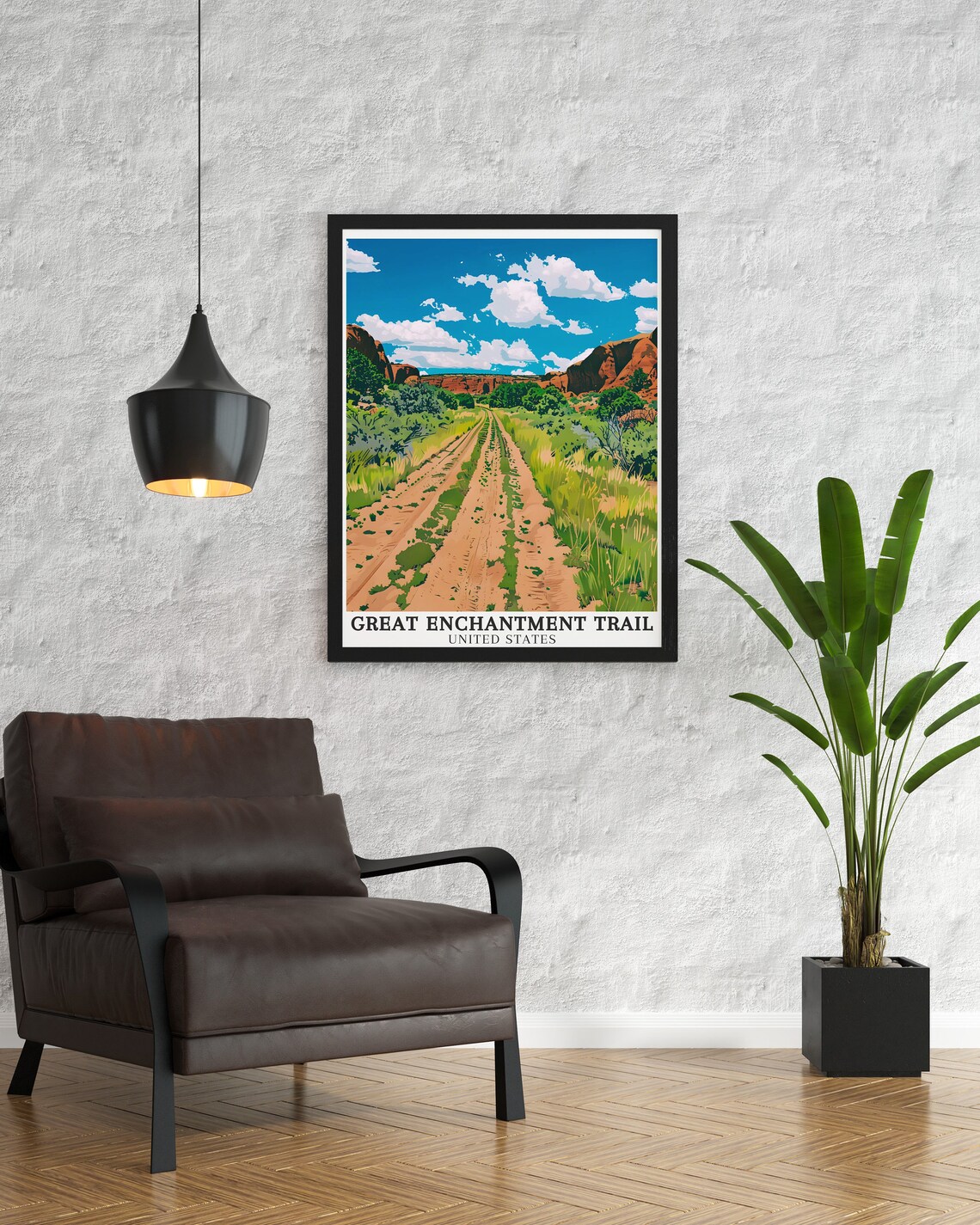 Great Enchantment Trail Walnut Canyon Desert Road Scenic Poster - Image 2