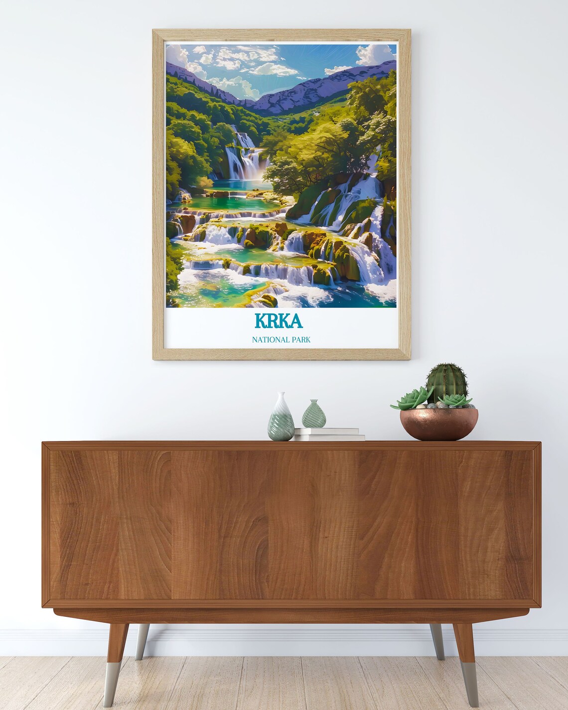 Krka National Park Croatia Cascading Waterfall Terraces Poster - Image 3